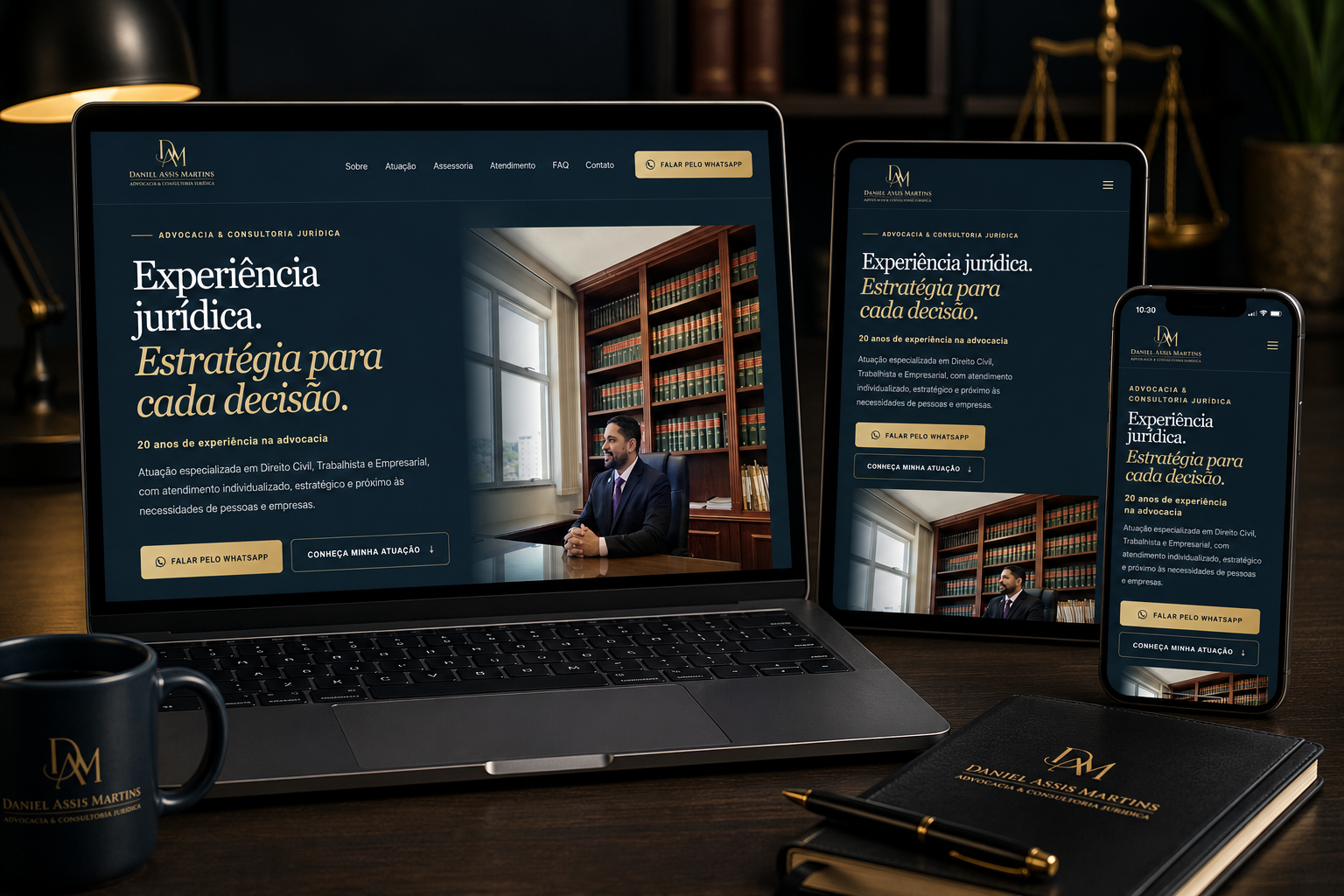 Site Advocacia — apresentação do projeto
